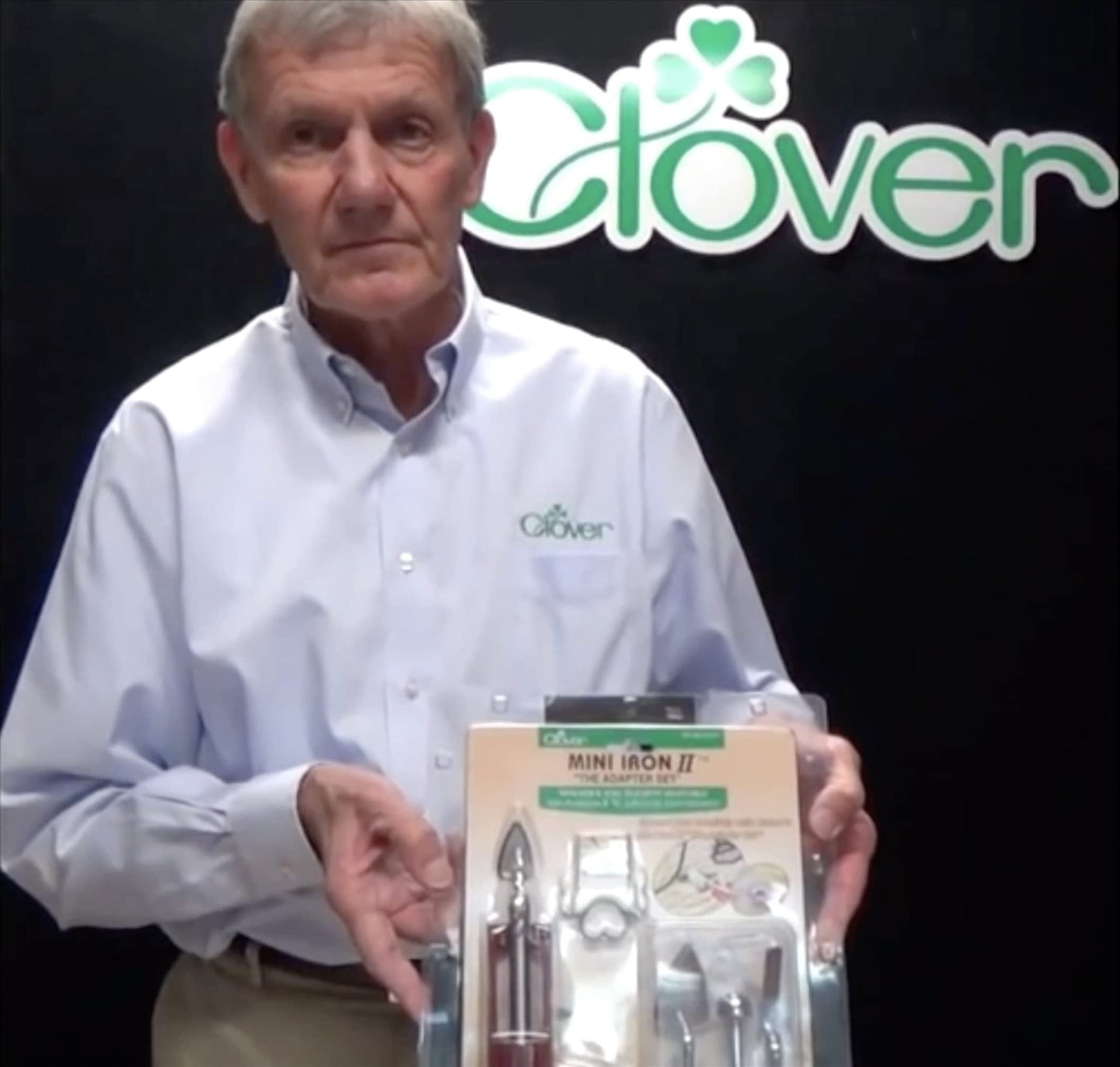 Clover Mini Iron II"The Adapter Set" for Sewing Quilting & Crafting #9101