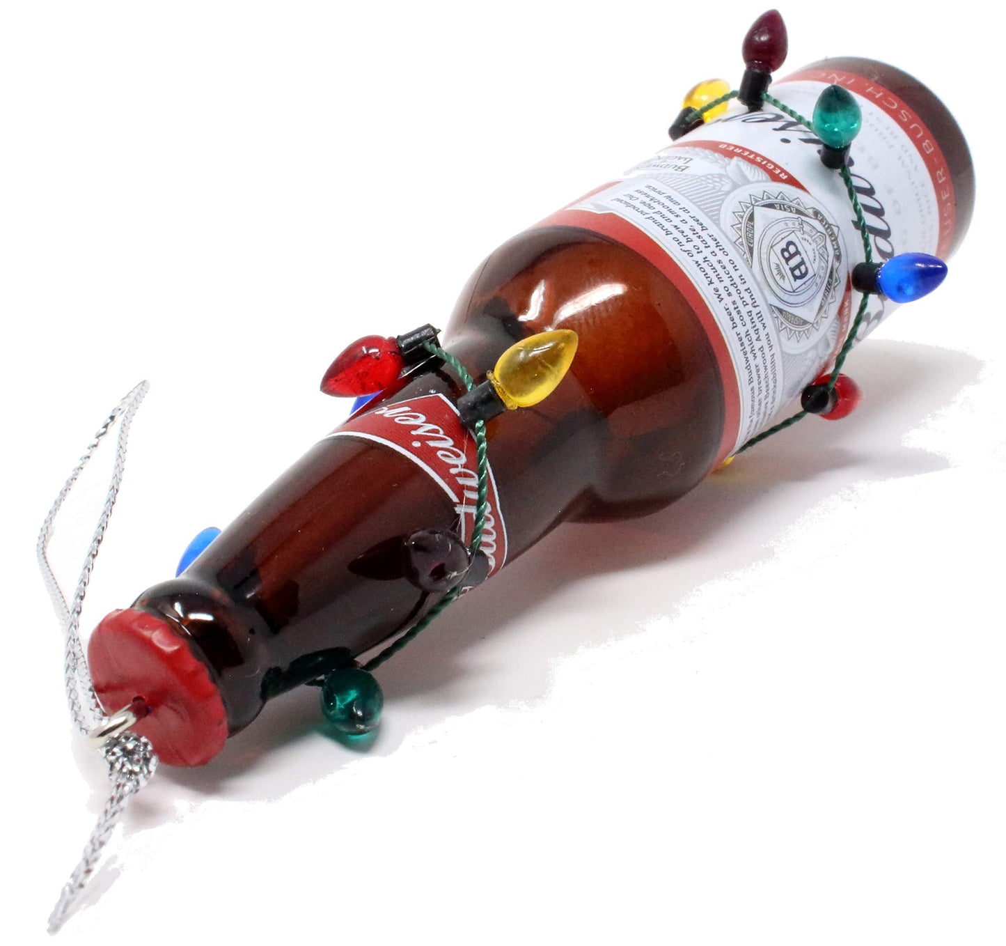 Kurt Adler Budweiser and Bud Light Beer Bottle Ornaments (Bud/Bud Light Two Pack)