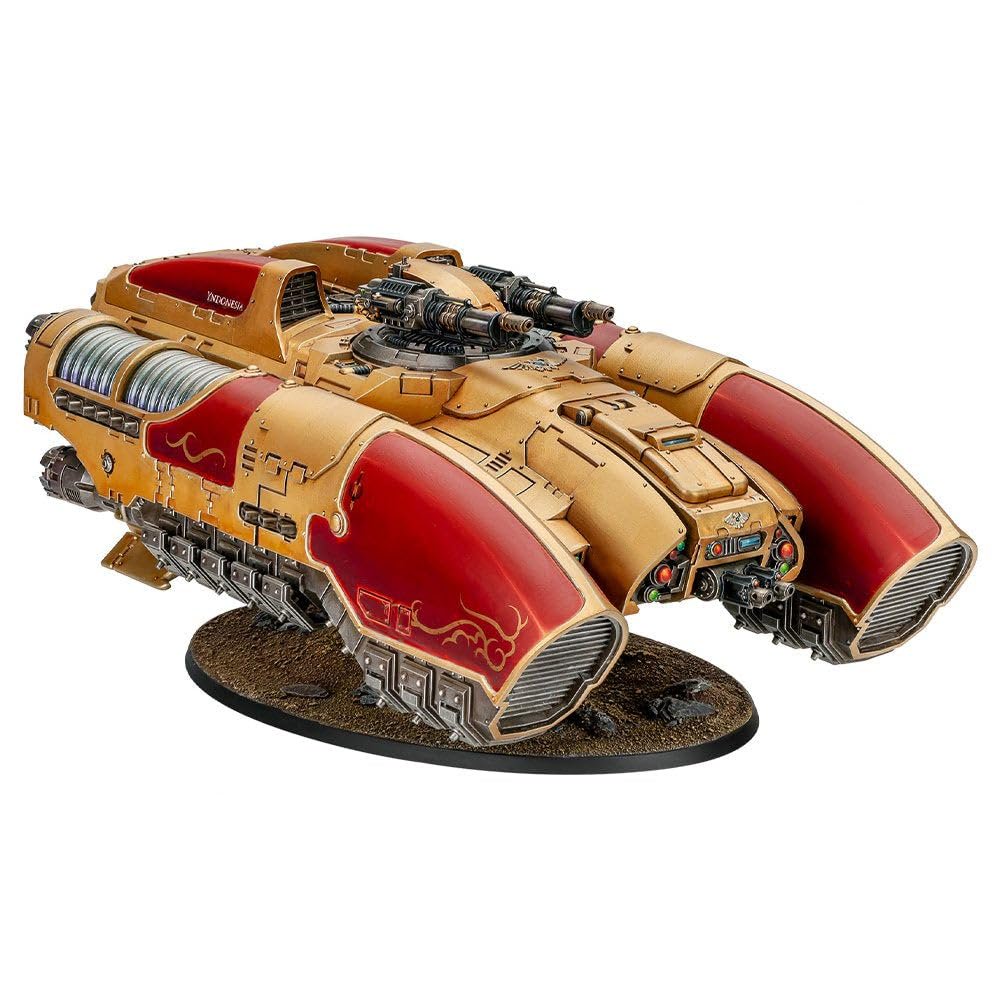 Warhammer The Horus Heresy Legio Custodes Coronus Grav-Carrier, Plastic Miniature Transport Kit with Arachnus Blaze Cannon