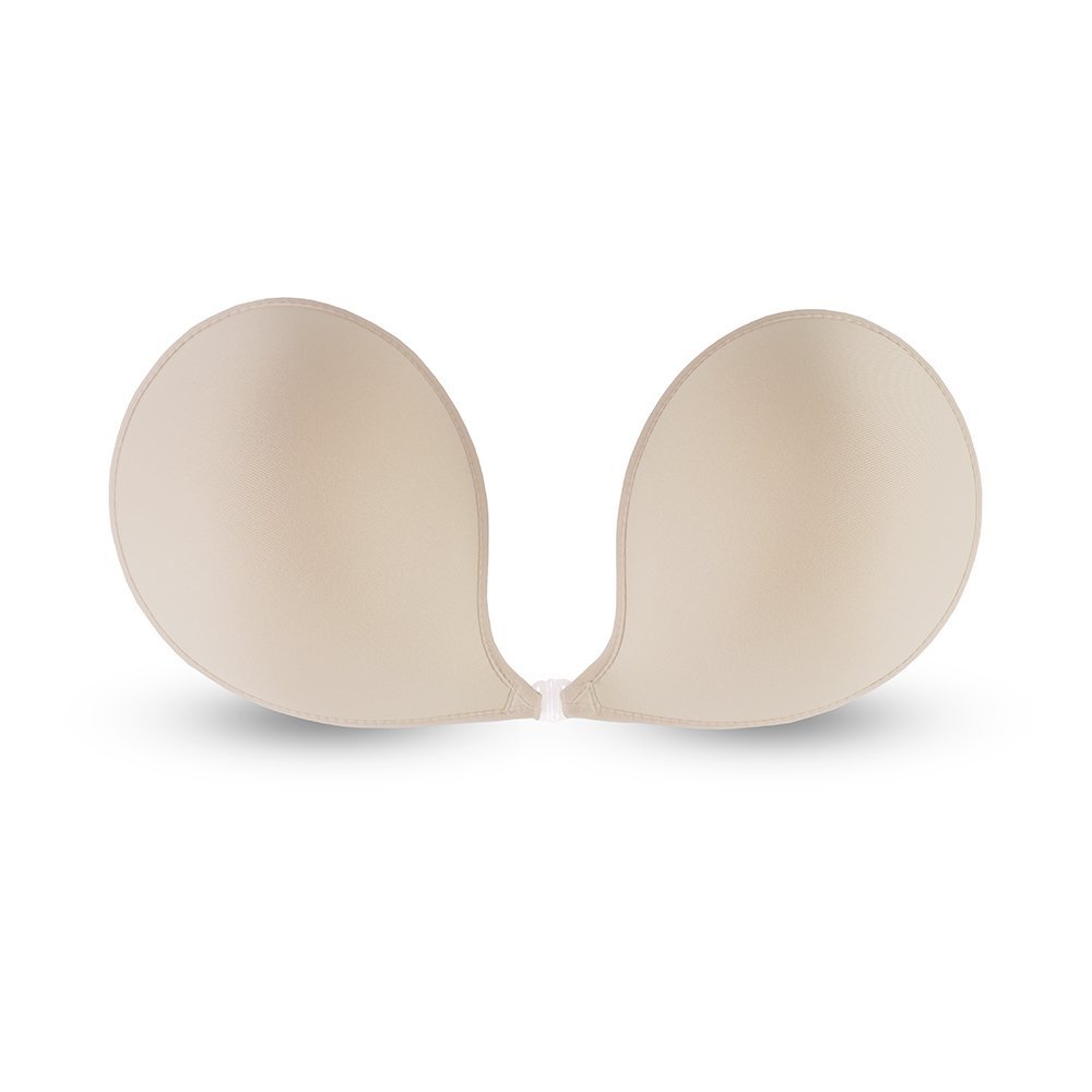NuBra Push up Plunge with Molded Pads L398 (Nude, D)
