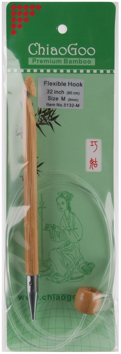 ChiaoGoo 75194 Flexible Tunisian Hook 32", Size M13/9mm