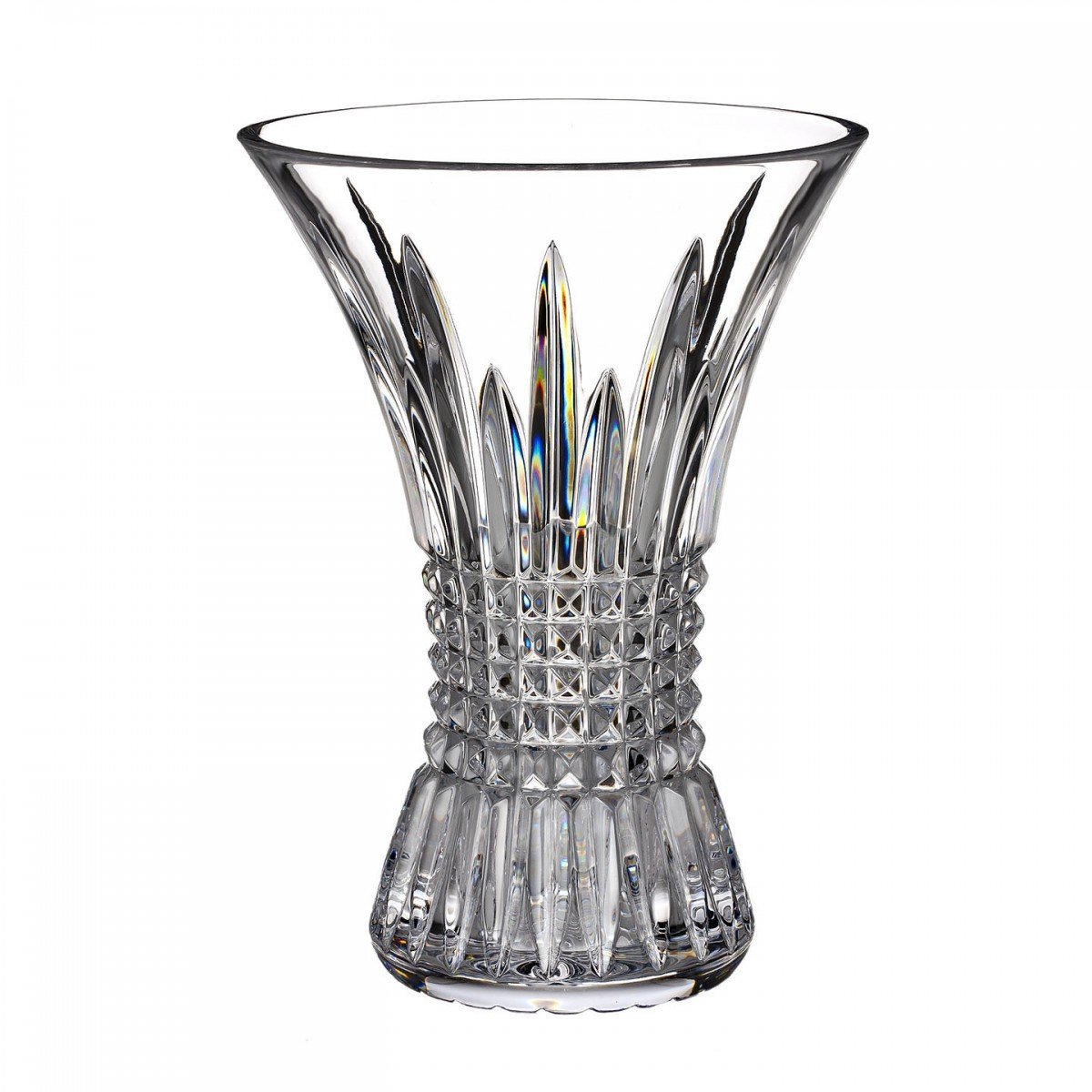 Waterford Lismore Diamond Vase 8" Clear