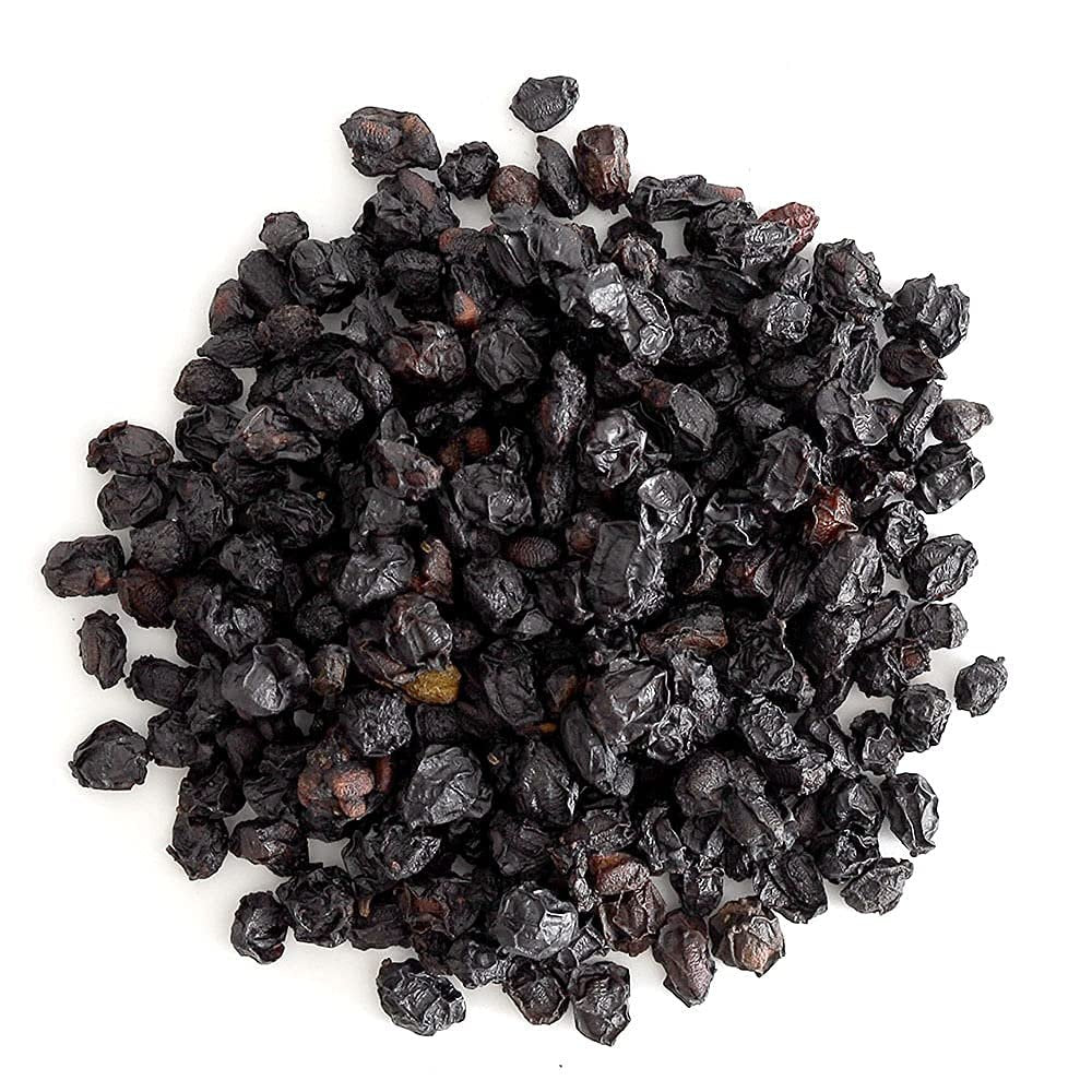 Frontier Co-op Dried Elderberries Organic, 2lb Bulk Bag, Whole Berries - Kosher and Non-GMO Dried Fruit for Elderberry Syrup, Tea and Powder