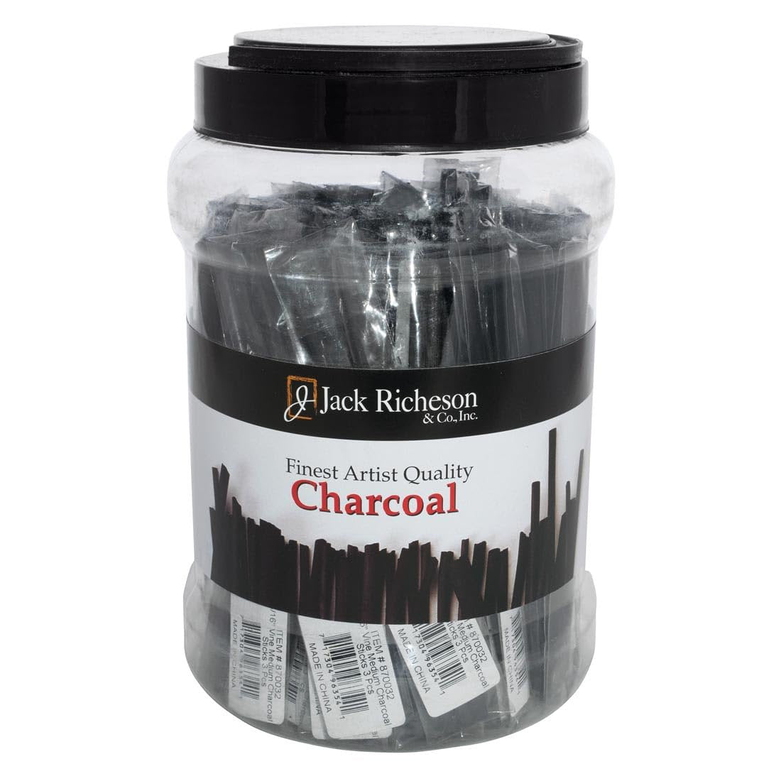 Jack Richeson CHARCOAL VINE MEDIUM CANISTER PACK OF 144
