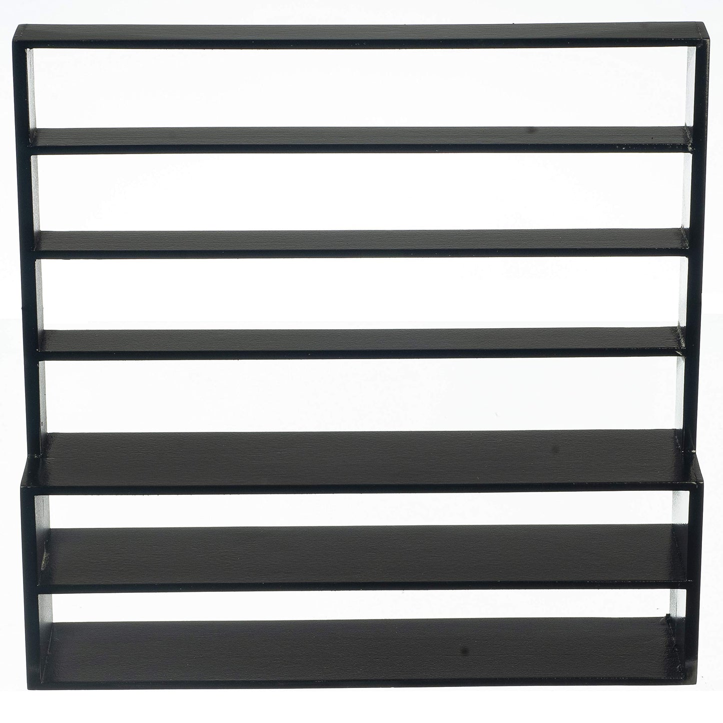 Dolls House Large Black Shop Fitting Shelf Display Unit Miniature Wood Furniture