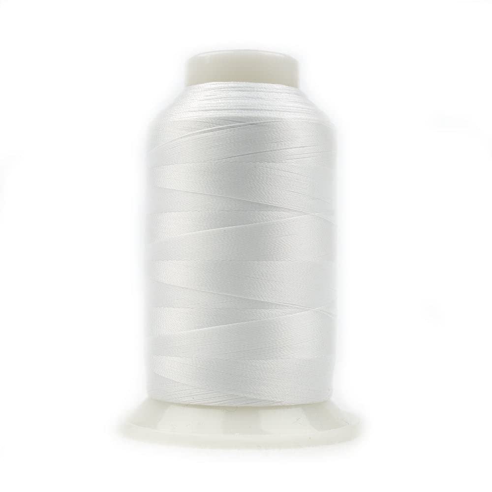 Wonderfil DecoBob Cottonized Polyester Thread, 80 Weight, 2187 Yards (DBL104 White)