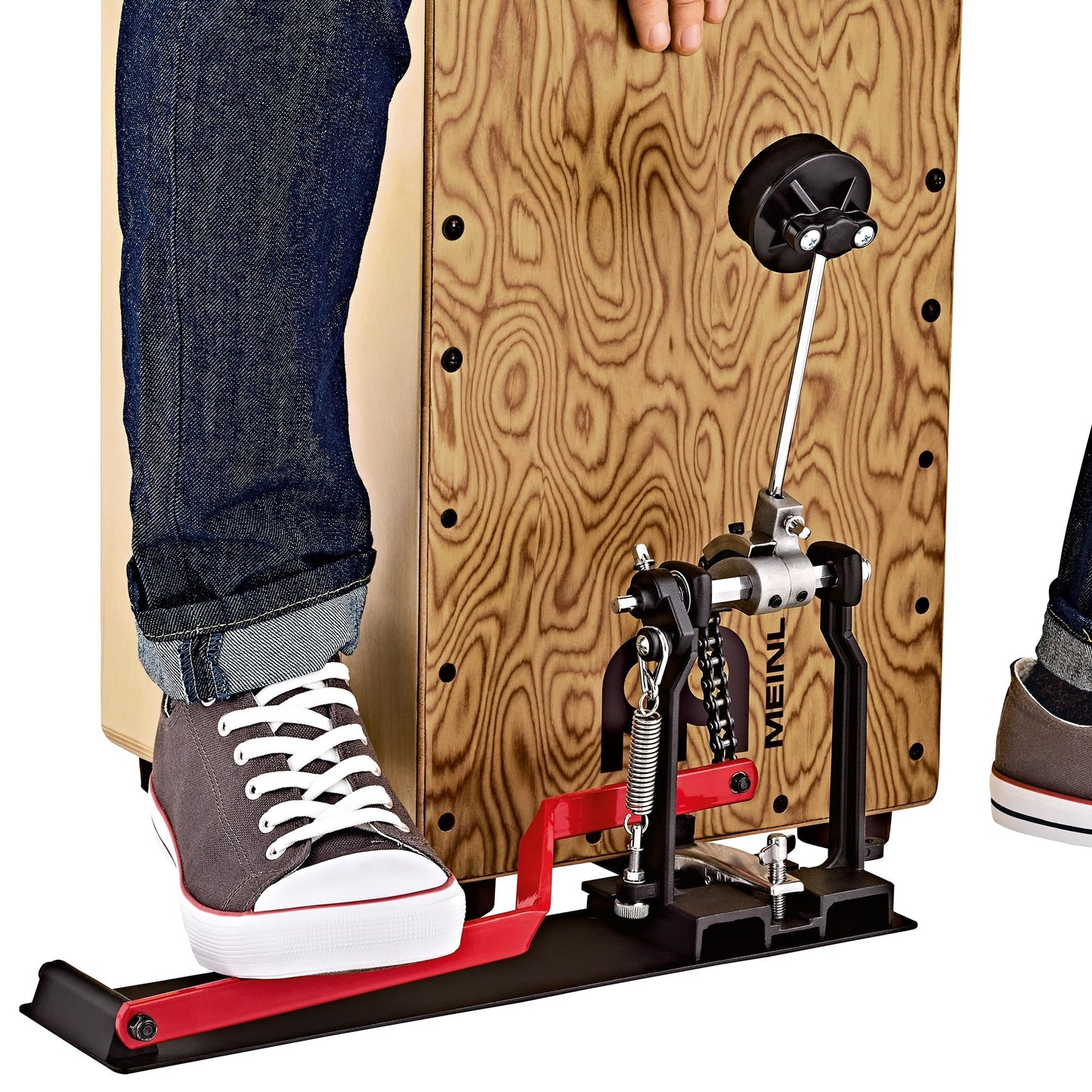 Meinl Percussion Direct Drive Heel Activated Pedal, Adjustable Spring Tension-Mount Fits Cajons up to 12 1/4" Depth, 2-Year Warranty (TMSTCP-2)