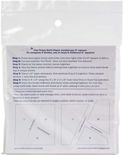 RILEY BLAKE DESIGNS 5"X5" Stacker Riley Blake Crazy Quilt Paper 42/Pkg