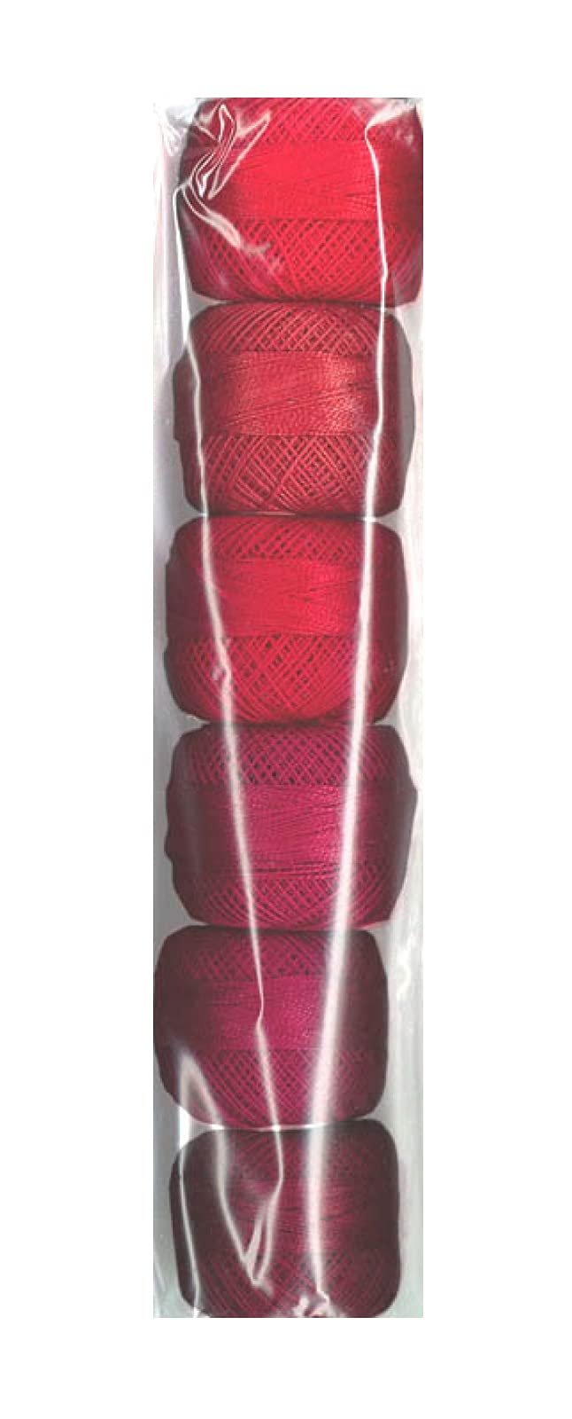 Presencia Pearl Cotton Size 8 Thread Sampler Pack Scarlet