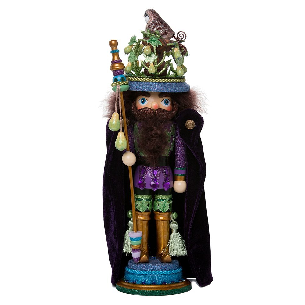 Kurt S. Adler Kurt Adler 18-Inch Hollywood Partridge in a Pear Tree Nutcracker, Black