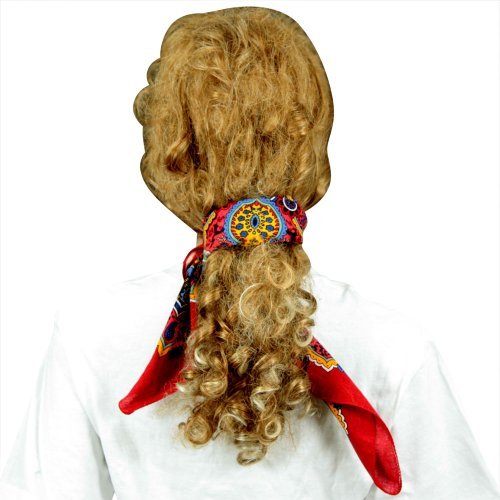 Sunshine Joy Paisley Hippie Bandana 22x22 Inches - Classic Red