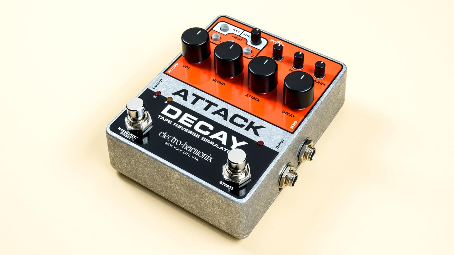 Electro-Harmonix Attack Decay Tape Reverse Simulator Pedal