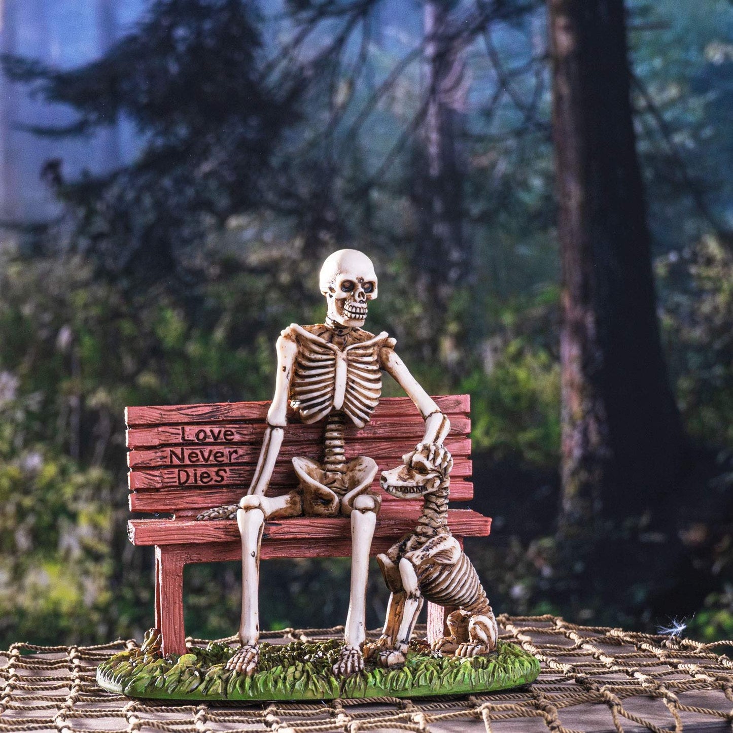 Pacific Giftware Old Man and A Dog Love Never Die Skeleton Resin Home Decor Figurine