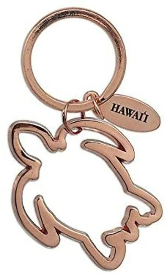 Welcome to the Islands Hawaiian Key Chain Copper Plated Honu Turtle