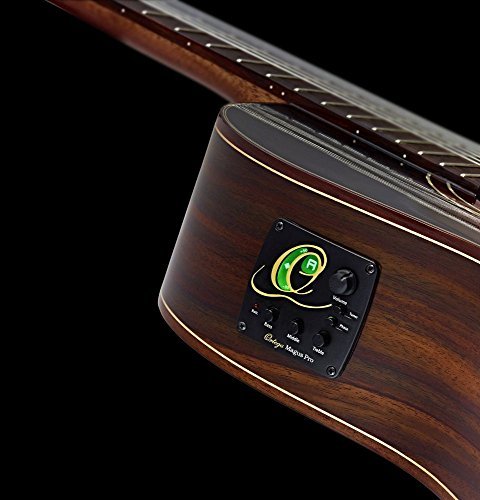 Ortega Guitars 6 String Family Series Pro Solid Top Acoustic-Electric Nylon Classical Guitar w/Bag, Left-Handed (RCE131L)