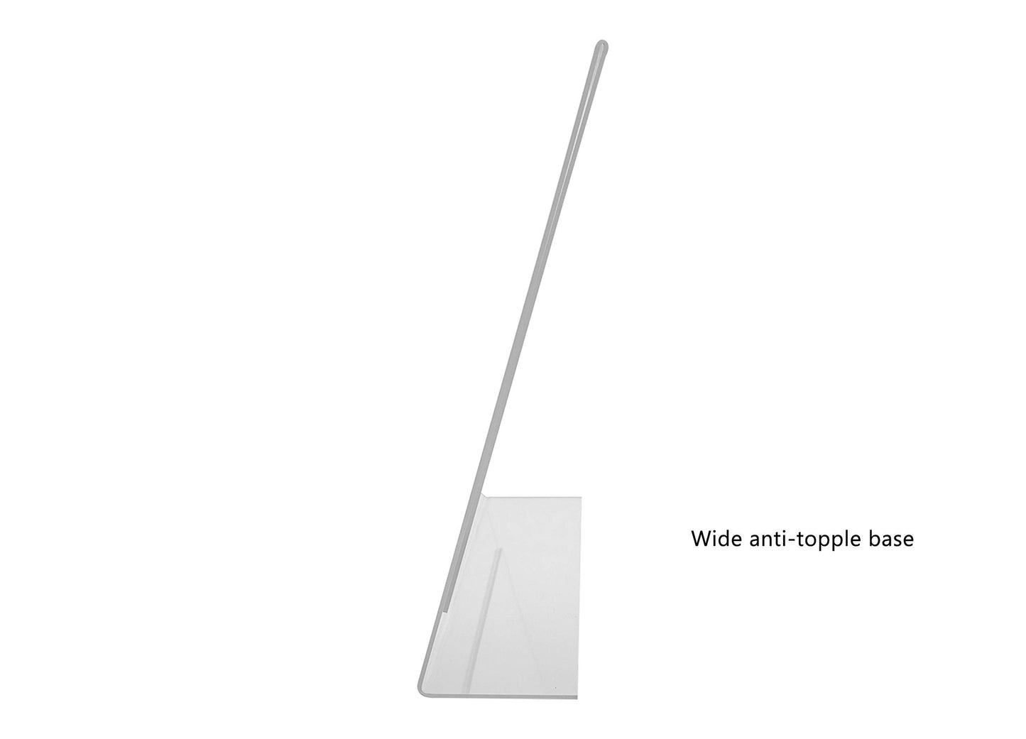 2 Pack Horizontal Sign Holder 17” x 11" Large Table Tent Clear Acrylic Notice Placard Ad Display Notice Document Literature Store Front Frame Promotional Signage Ad Frame by Marketing Holders