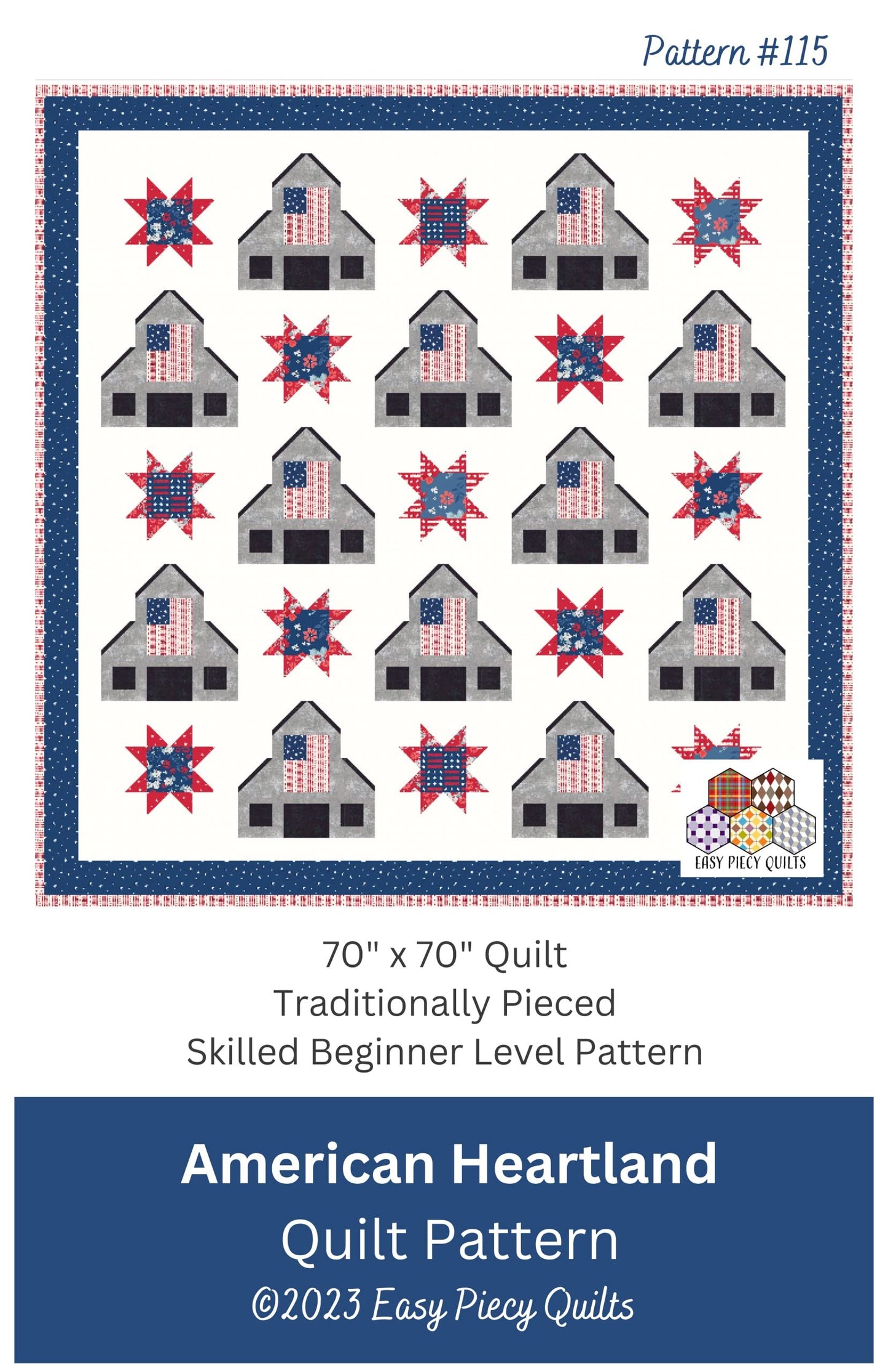 Easy Piecy Quilts American Heartland Quilt Pattern