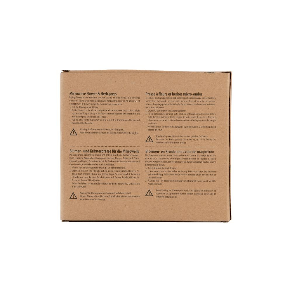 Fallen Fruits Flower and Herb Press | Microwaveable Terracotta Heavy Hexagonal Press