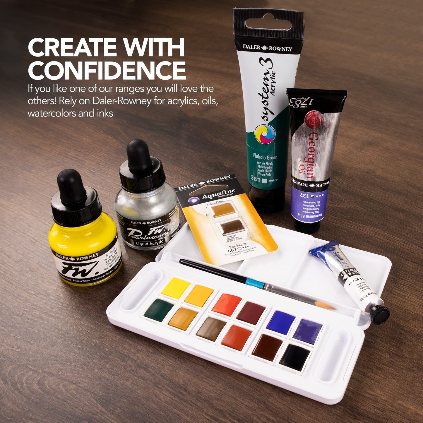 Daler Rowney System3 Wedgewood 150ml Acrylic Paint Tube - Acrylic Painting Supplies for Artists and Students - Artist Paint for Murals Canvas and More - Art Paint for All Skill Sets