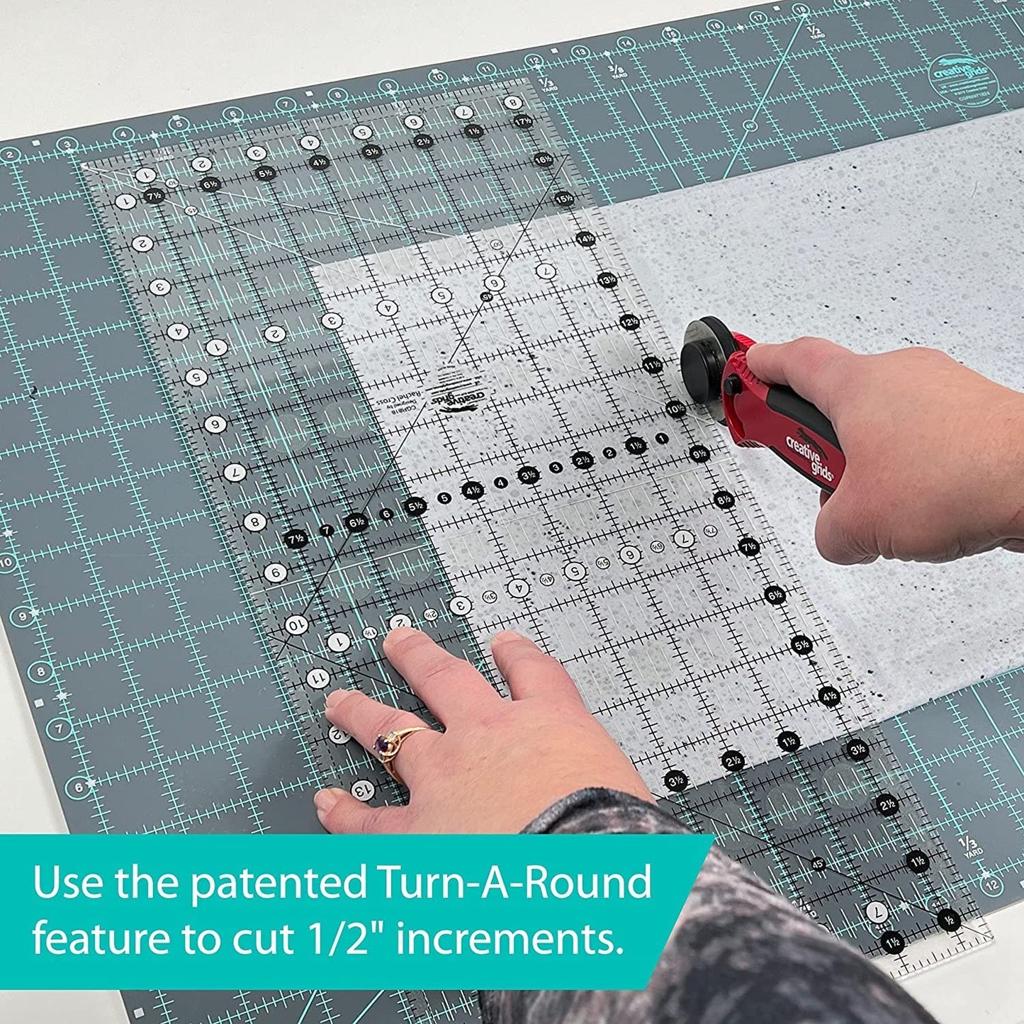 Creative Grids 6.5x18.5 Rectangle Quilting Ruler