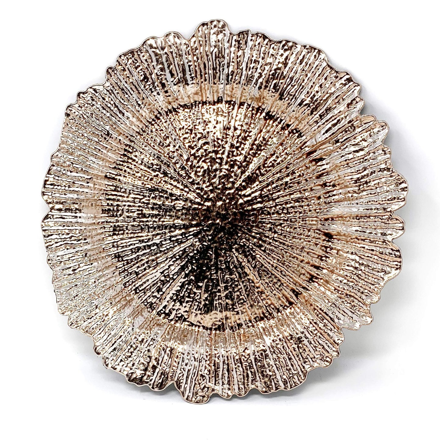 allgala Heavy Quality Round Charger Plates - Elegant Gold Chargers for Dinner Plates