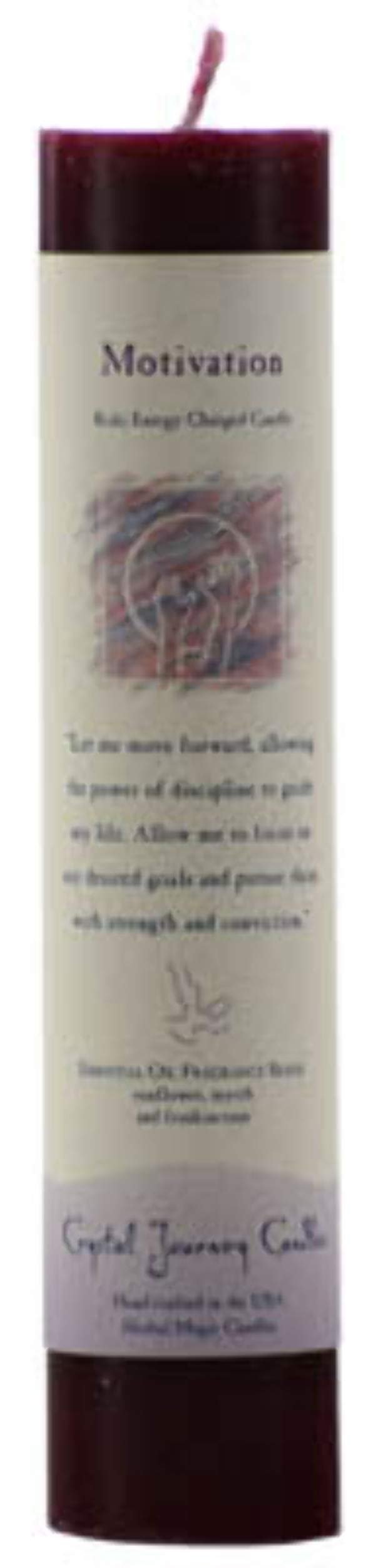CRYSTAL JOURNEY Candle Pillar Motivation, 1 EA