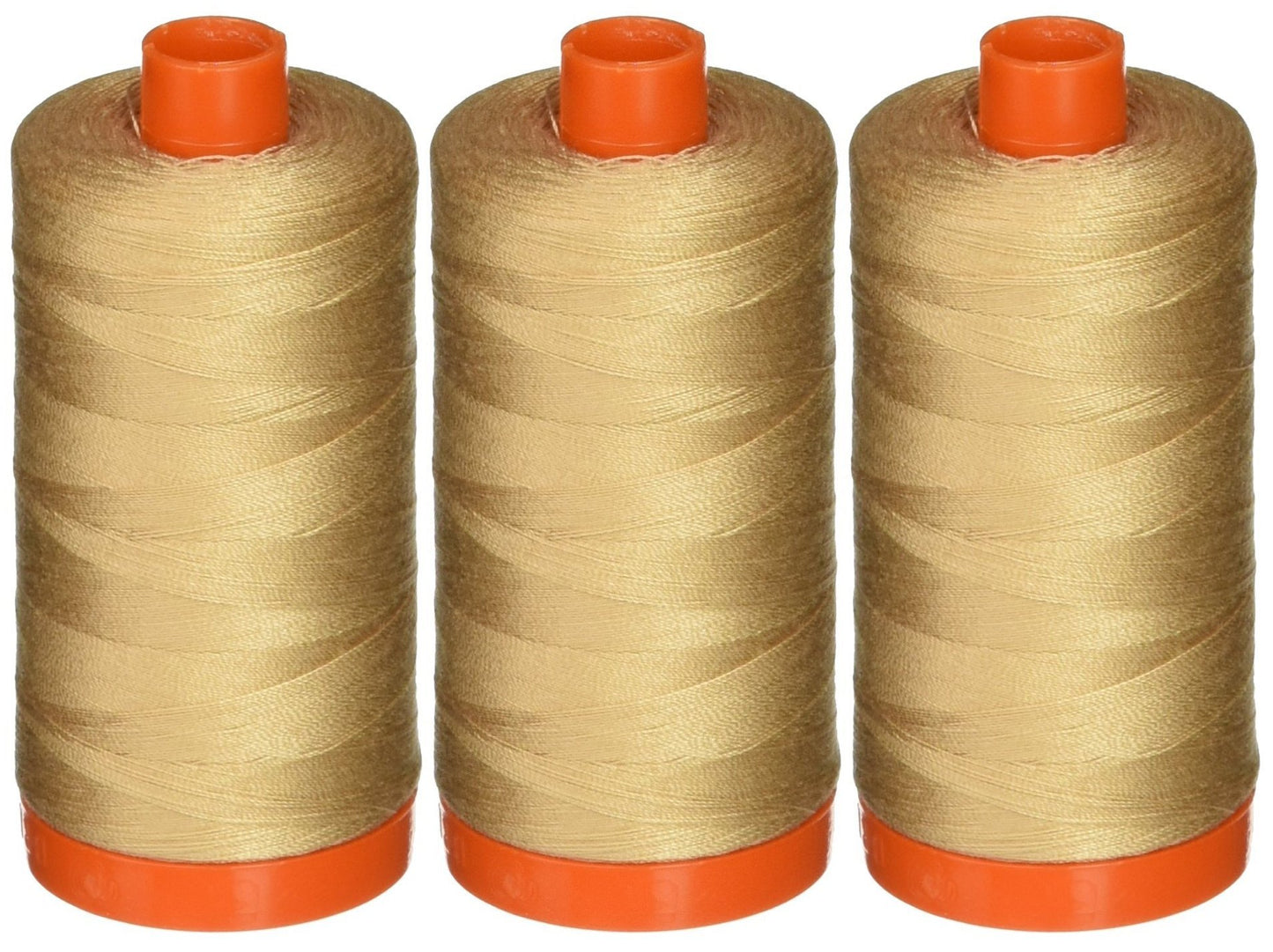 3-Pack - Aurifil Beige - A1050-2314 Mako Cotton Thread - Solid 50WT 1422Yds Each