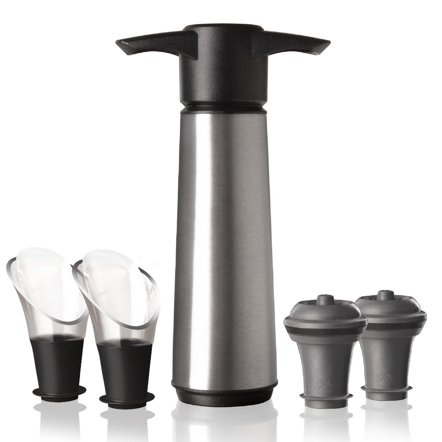 Vacu Vin Wine Saver Pump with Vacuum Stopper - Keeps Wine Fresh Up to 10 Days - Reusable - Made in Netherlands