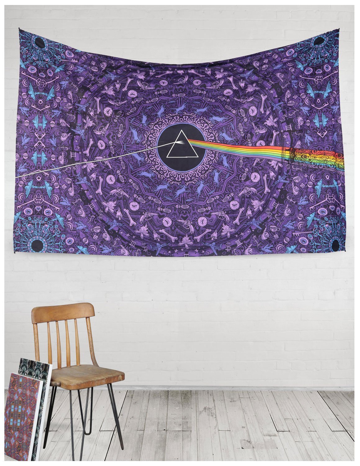 Sunshine Joy Pink Floyd The Dark Side Of The Moon Tapestry Lyrics Purple 60x90 Inches