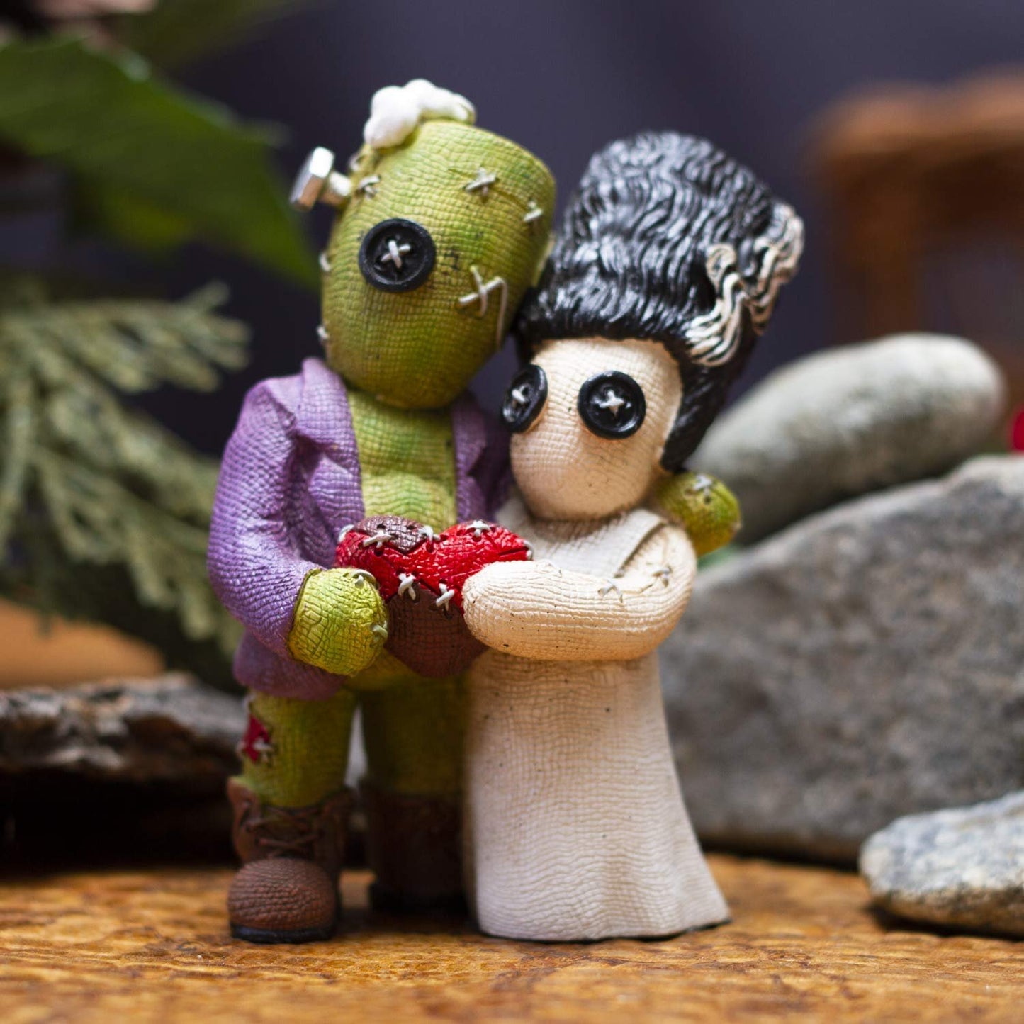 Pacific Giftware Immortal Love Frankenstein & His Bride Pinhead Monster Collection