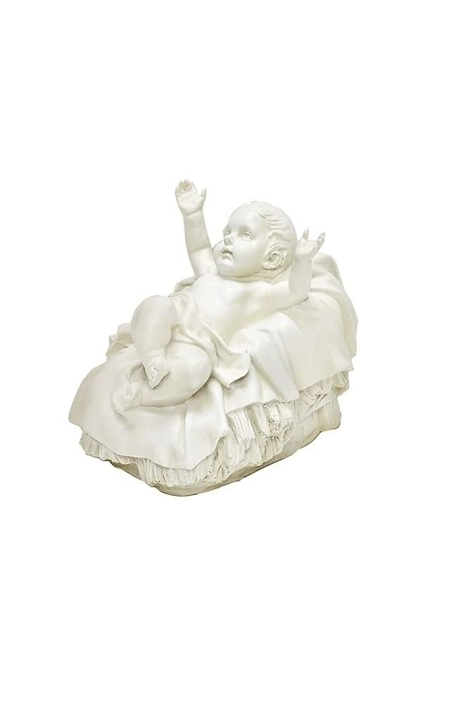 Roman Joseph's Studio, 6.25" H Baby Jesus Outdoor Nativity Figure, Religious Christmas Garden Decor