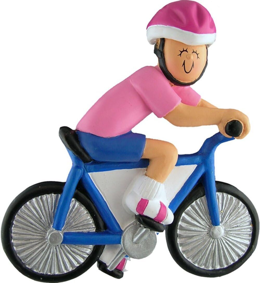 Ornament Central OC-123-F Female Bicycle Rider Figurine