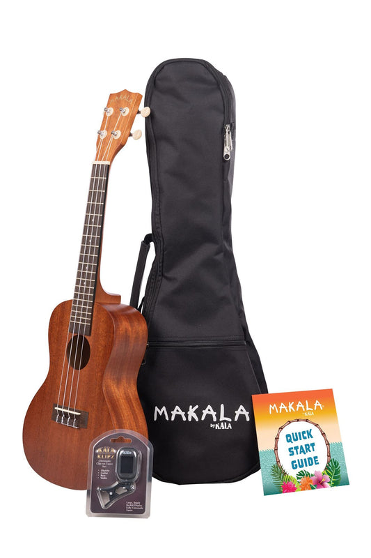 Kala Brand Music Co., 4-String Ukulele, Natural, Concert (MKCPACK2105)