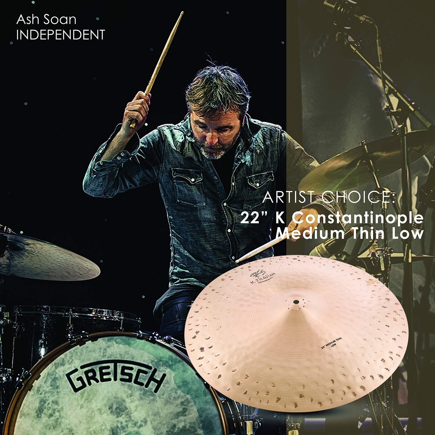 Zildjian K Constantinople 2" Medium Thin High Ride Cymbal