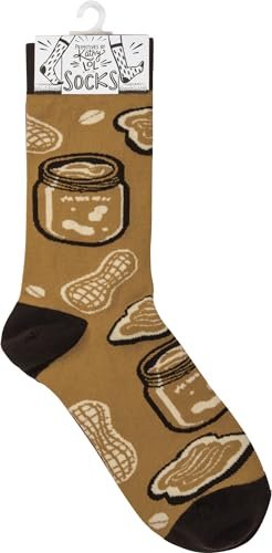Primitives by Kathy Socks - Peanut Butter & Jelly, One Size, Unisex, LOL Collection