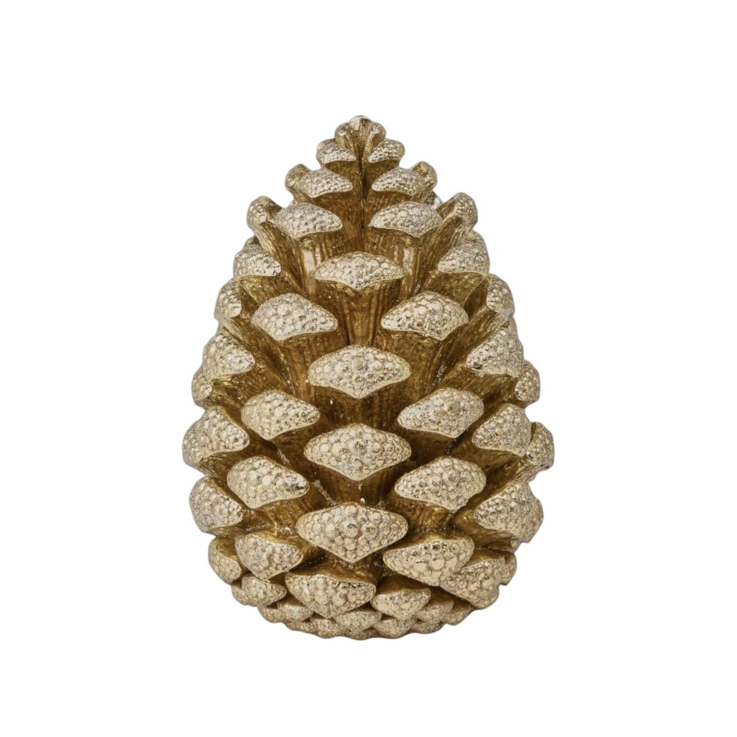 December Diamonds 3" Gold Pinecone – Holiday Decorative Accents