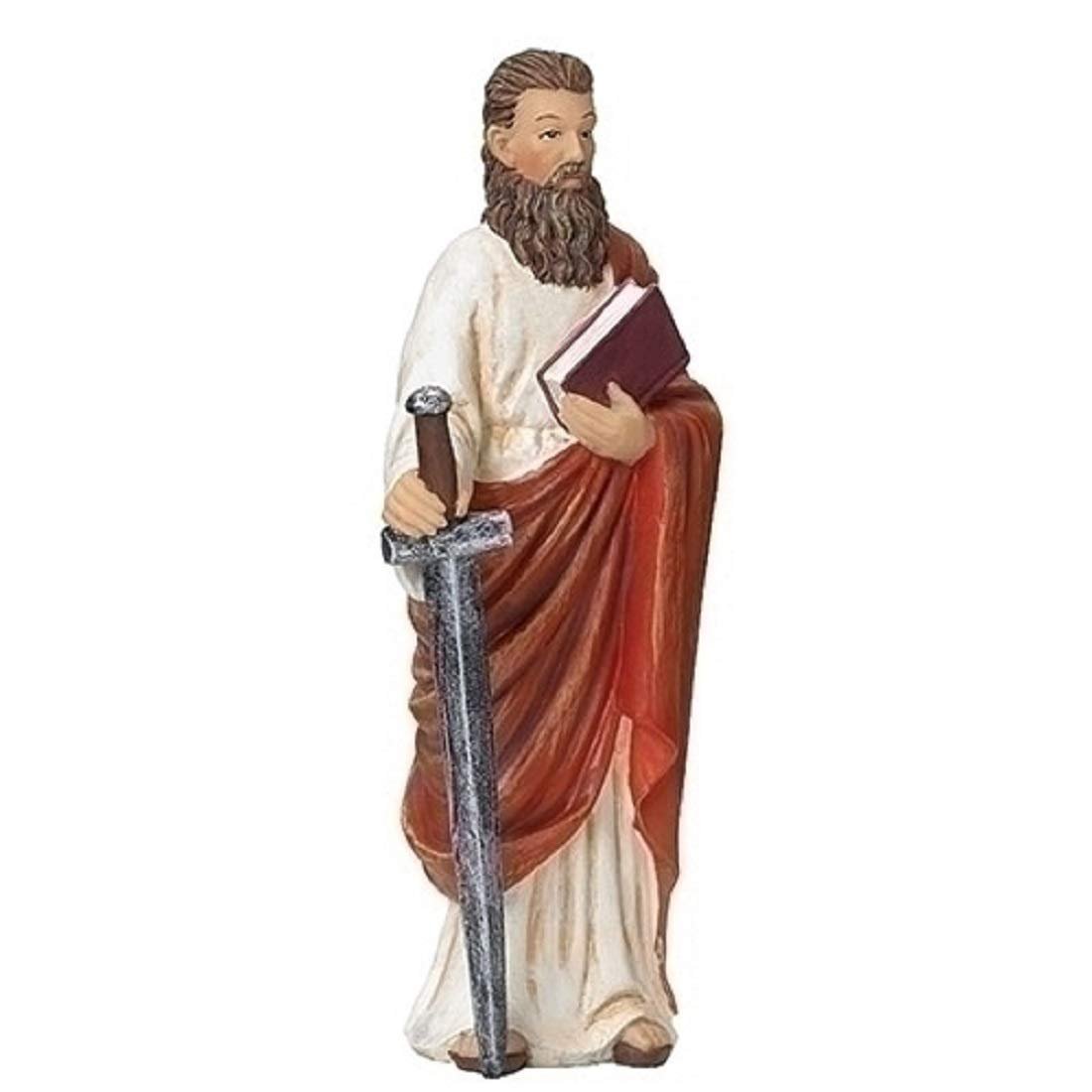 Roman Giftware Inc., Patrons & Protectors, 4" H ST Paul Figure,Religious, Inspirational, Durable (1x1x4)