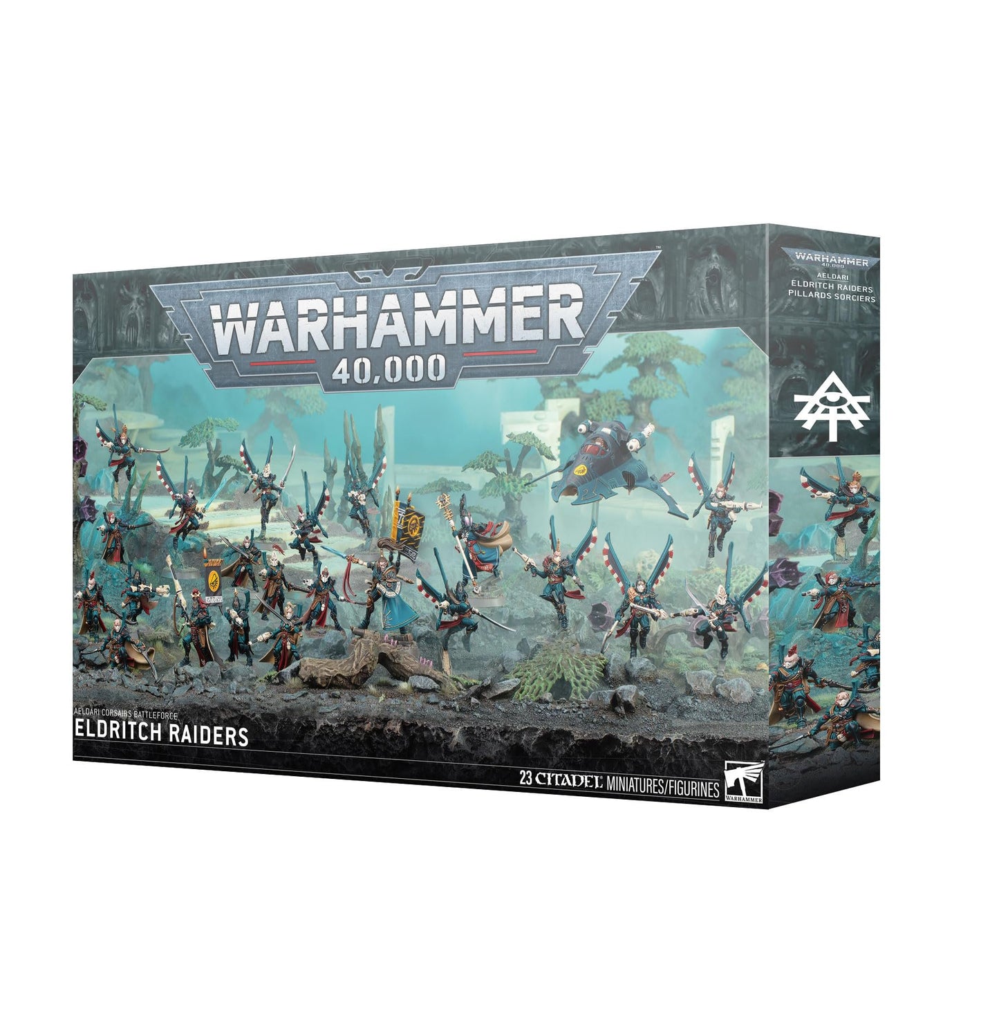 Warhammer 40,000 Aeldari Corsairs Battleforce Eldritch Raiders 23 Miniatures Prince Yriel Voidreavers Skyreavers Starfang