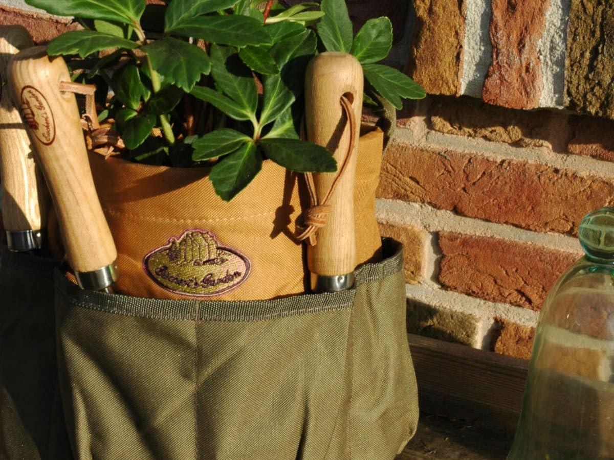 Esschert GT05 Design GT05 28 x 28 x 26cm Textile Garden Tools Bag - Green