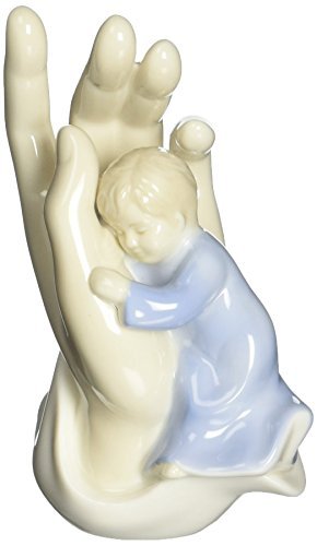 Roman Giftware Inc., Children's Gifts, New Baby, 4.5" H Valencia BOY Palm of,Religious, Inspirational, Durable (2x3x4)