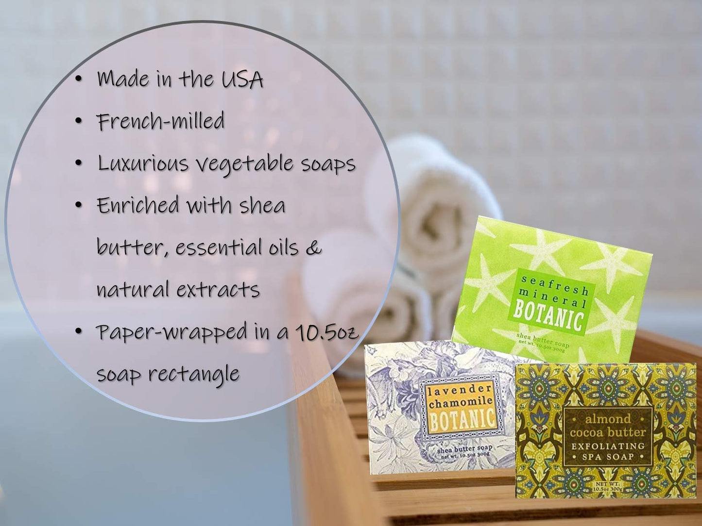 Greenwich Bay Trading Company Set of Two 10.5 oz Shea Butter Soap Bars (Pineapple)