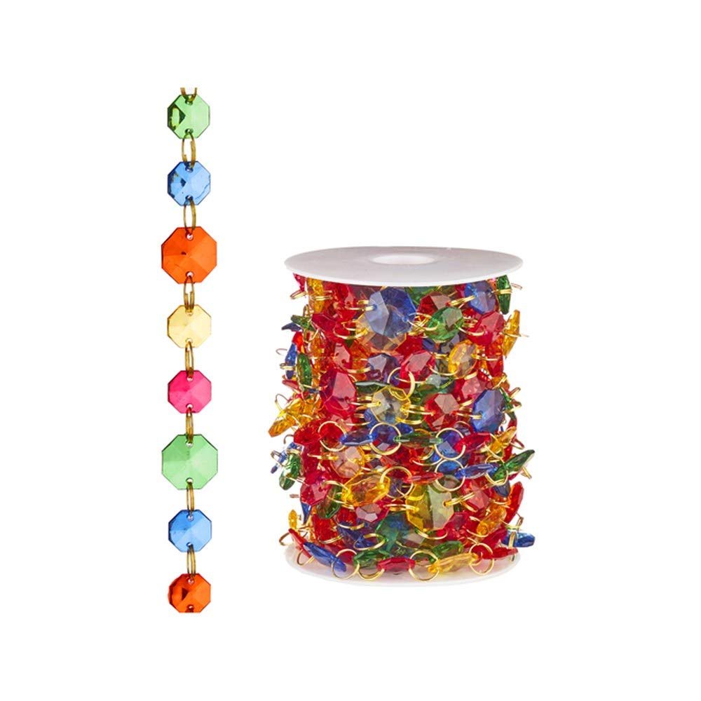 RAZ Imports 2021 We Three Kings 10 Yards Jewel Tone Round Crystal Garland