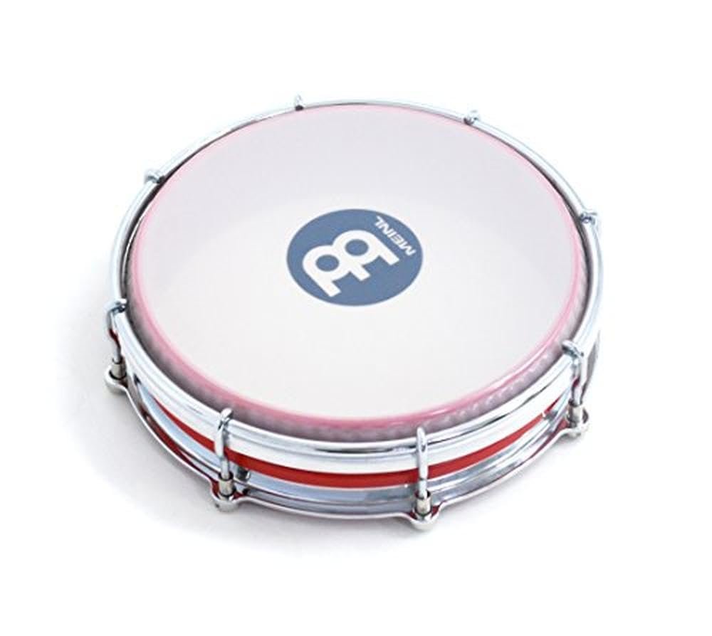 Meinl Percussion Tamborim with Floatune Tuning System-Not Made in China-Black ABS Plastic Body & Synthetic Head