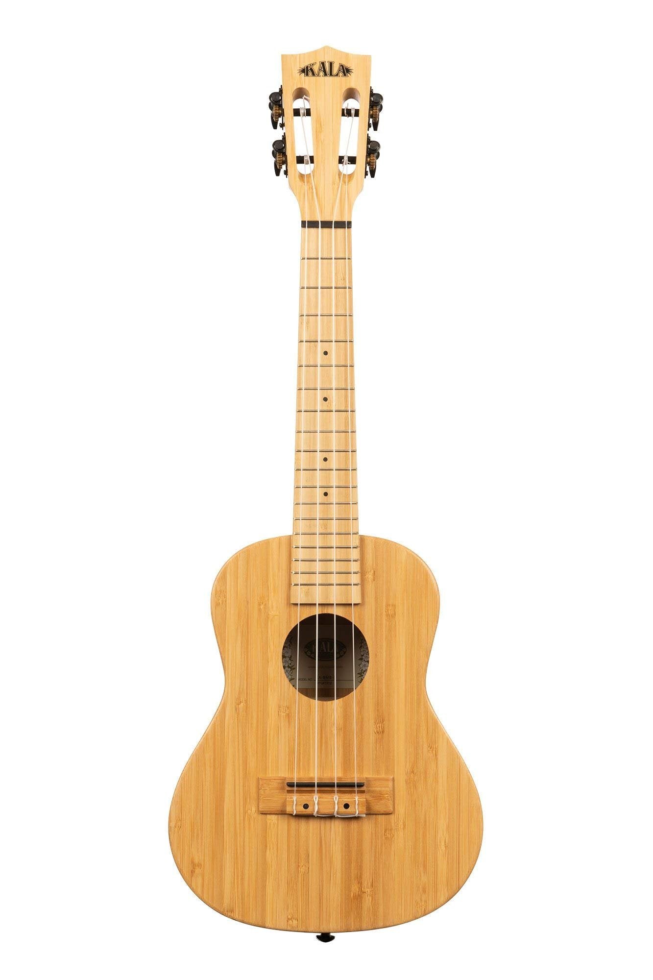 Kala Brand Music Co. Bamboo Collection, 4-String Ukulele, Right, Natural, Concert (KA-BMB-C)