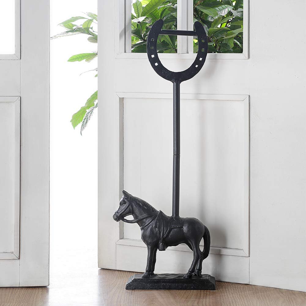 Horse and Horseshoe Doorstop