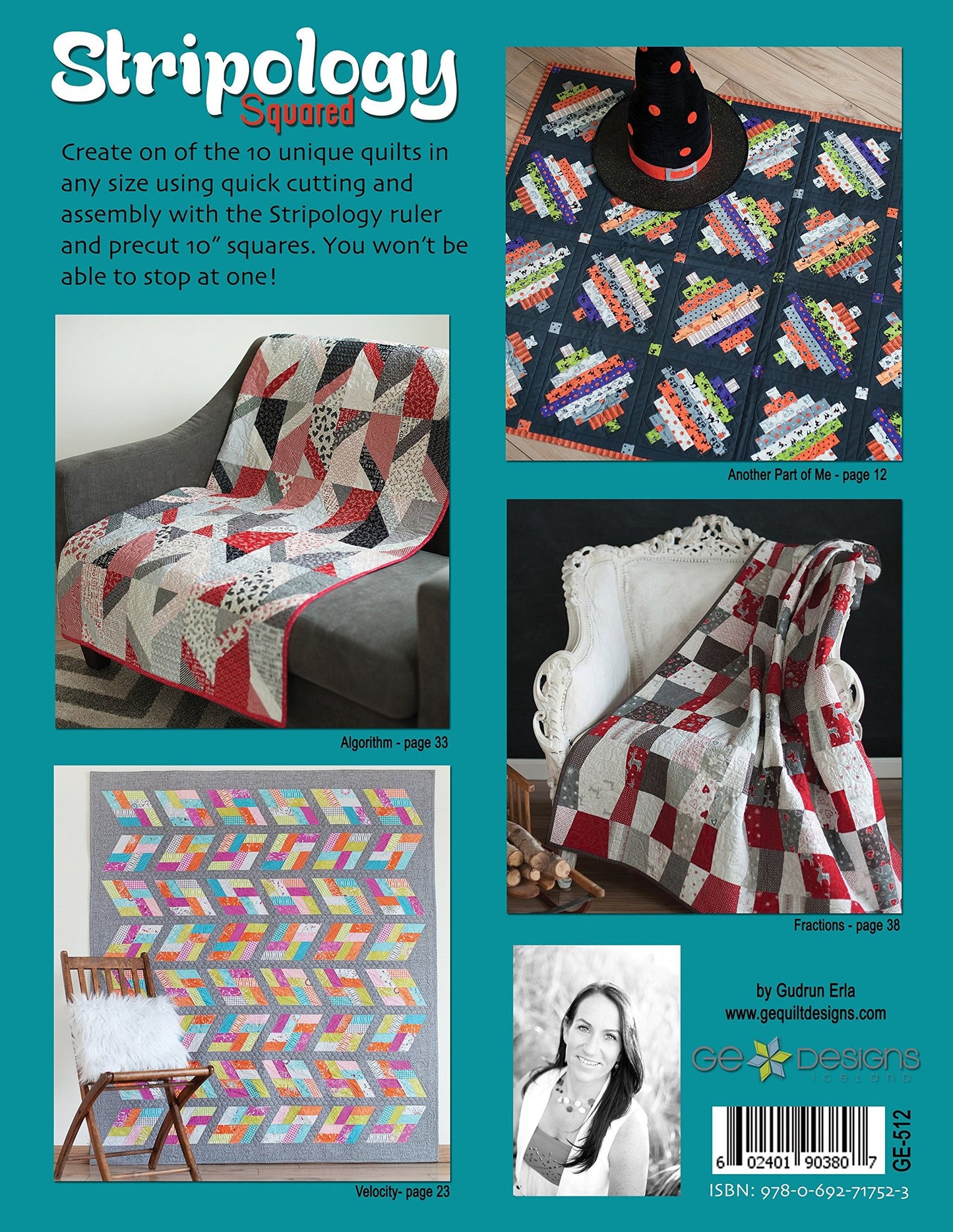 Stripology Squared: 10 Quilts from 10-Inch Squares, Quick Cutting with the Stripology Ruler