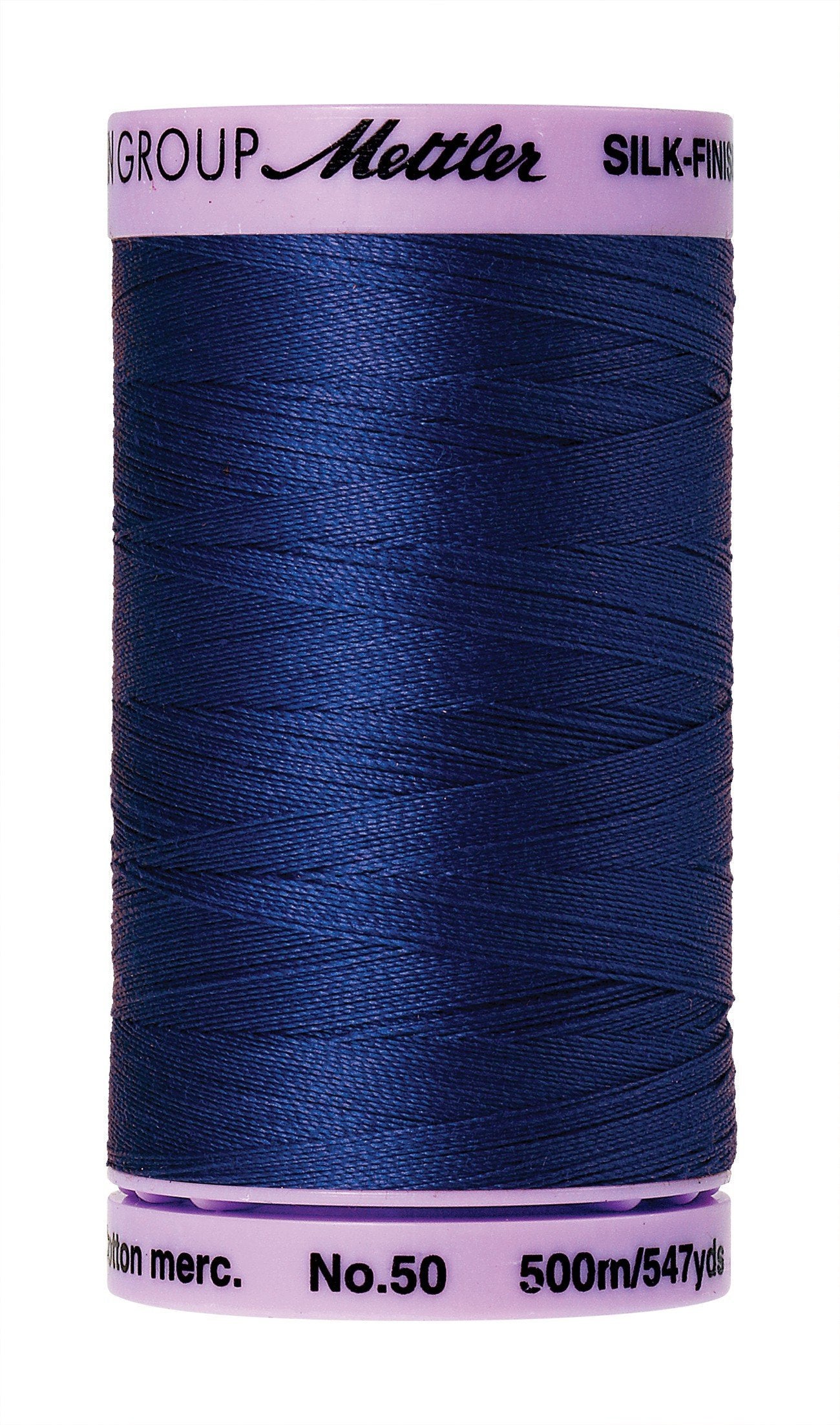 Mettler Silk-Finish Solid Cotton Thread, 547 yd/500m, Royal Blue