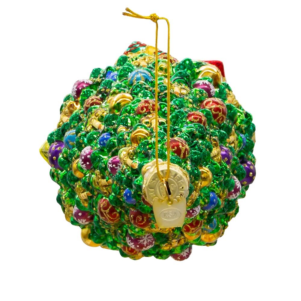Kurt Adler 7.5-Inch Bellissimo Glass Christmas Tree Ornament