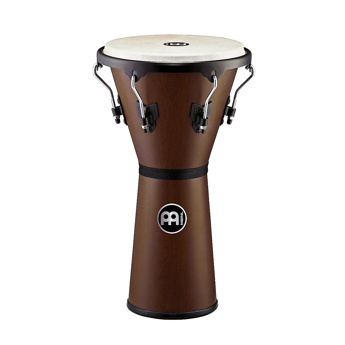 Meinl Djembe in Natural Finish, Hardwood - NOT MADE IN CHINA - 12.5" Goat Skin Head, Mechanically Tuned, 2-YEAR WARRANTY (HDJ500NT)