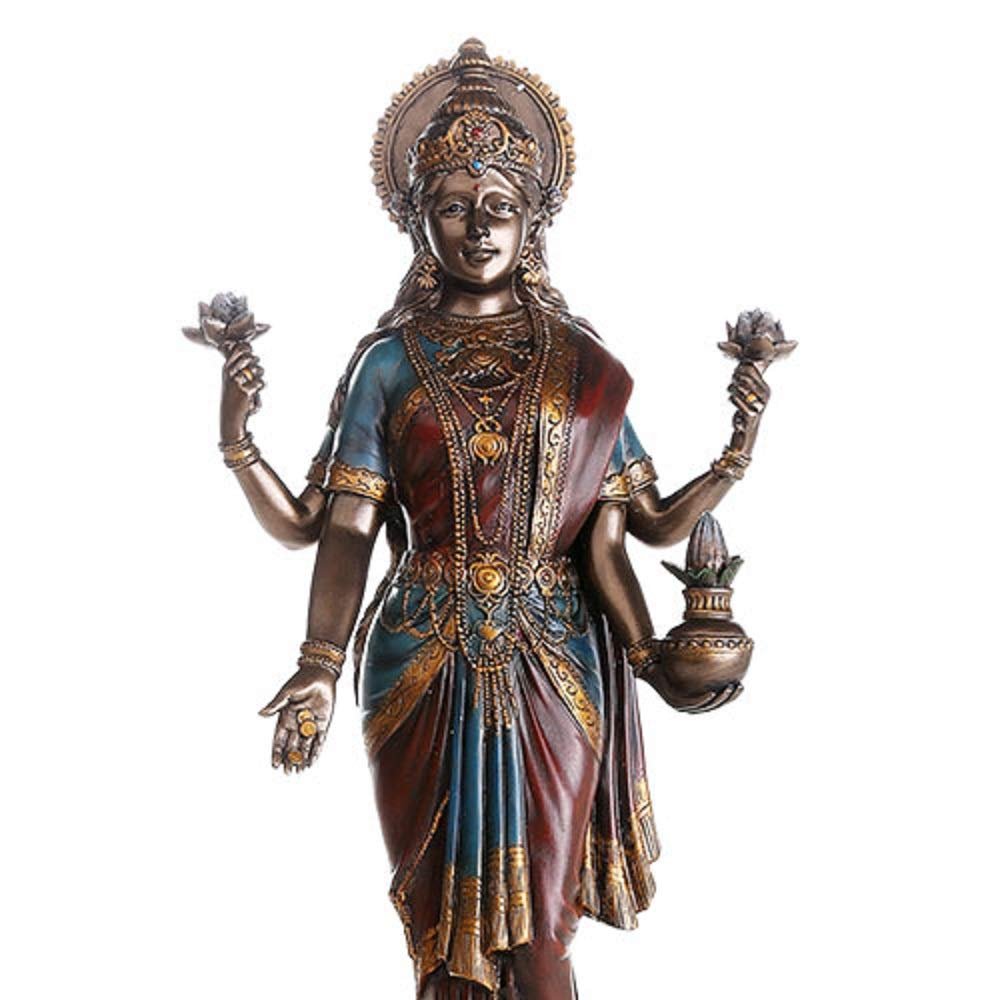 Pacific Trading Lakshmi Hindu Goddess Statue Figurine New